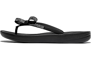 Fitflop Women's Iqushion Glitz-Bow Flip-Flops