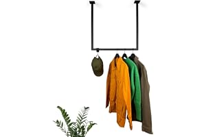 RSR Hangers klädstång garderob industriell design U-form tak fyrkantig | bredd 100 cm x höjd 70 cm