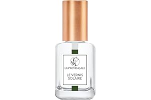 La Provençale Maquillage - Le Vernis Solaire - Base & Fixateur Vernis à Ongles Longue Tenue - Enrichi en Huile d'Olive Bio AOP Provence