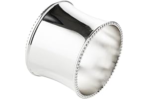 EDZARD 4er Set Serviettenring Perla ø 5 cm, edel versilbert, anlaufgeschützt