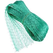 Filet Anti-oiseaux 4x12 M - Maille 20x20 Mm, Vert - Protection Potager, Arbres Fruitiers, Bassin - Lot Avec Piquets Et Attaches