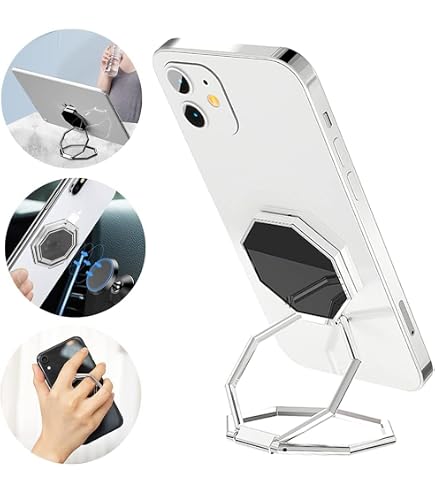 Support Téléphone Cobee Rotatif 360° - En Métal, Pliable, Réglable, Compatible Smartphones (or Rose)