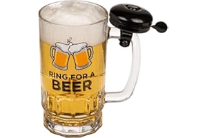 Out of the blue Verre à bière avec sonnette env. 5 x 7 cm