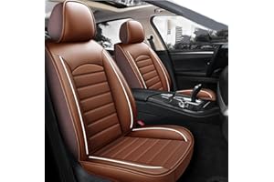 ZORQ Pelle Set Coprisedili Protezioni per Nissan Qashqai J11 Qashqai J10 Juke X Trail T32 Skoda Octavia Confortevole Traspirante Anteriore Posteriore del Sedile Interno Accessori, coffee style