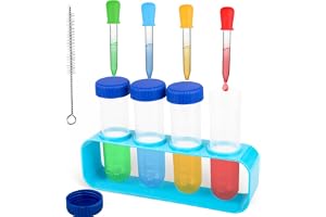 Rdlobu 10 stycken pipetter barnset, barn pipetter 5 ml, provrör