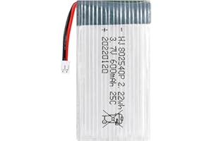 FUXIU Batería de 3,7 V 600 mAh para drones 802540P Quadcopter Helicóptero Batería para SYMA X5C X5C-1 X5SW batería recargable