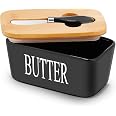 Webao Beurrier Avec Refroidissement, Beurre Pot En Porcelaine Conserve Avec Couvercle De Beurre Fromage Blanc Webao Beurrier Avec Refroidissement, Beurre Pot En Porcelaine Conserve Avec Couvercle De Beurre Fromage Blanc