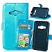 Produktbild Nancen Compatible with Handyhülle Galaxy Xcover 3 / G388 (4,5 Zoll) Lederhülle Style Acht Farbe Weich PU Flip Case Ledertasche/Schutz Etui, Karten Slot Foto Wallet Hülle