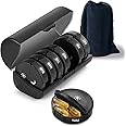 ECVV Pill Organizer 2 Times a Day, Weekly AM PM Box, Large Capacity 7 Day Cases for Pills/Vitamin/Fish Oil/Supplements (Black)