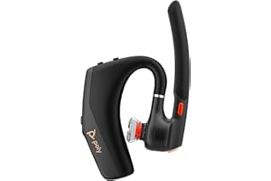 Poly Voyager Legend 50-M UC Bluetooth-Headset – NoiseBlockAI, WindSmart, Smart-Sensor, 10 Stunden Akkulaufzeit, Geräuschunterdrückung, Ladeetui, Schwarz