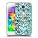 Produktbild Offizielle Micklyn Le Feuvre Ozean Aqua Art Nouveau Mit Pfirsichblumen Muster 2 Soft Gel Hülle für Samsung Galaxy S5 mini