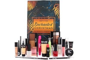 Calendrier de l'avent beauté BYS - Calendrier de l'avent femme avec 24 produits de maquillage (fond de teint, eyeliner, rouge à lèvres…) - Produits full size et cruelty free