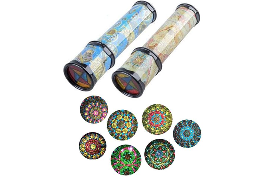 Daity Kaleidoscope Polygonal Mirror Toy kaleidoscope for kids, Educational Toy, Children's Decompression Toy, Rotatable, Pack of 2
