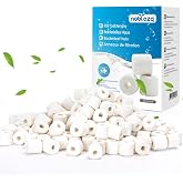 Nobleza - Ceramic Filter Rings, Biological Filter for Aquariums and Fish Tanks, 1000g in Bags