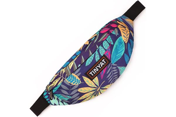 TINYAT Mise à Niveau Augmenter la Version Travel Fanny Pack Ceinture Sac de Taille Sling Pocket Super léger pour Voyage en Bord de mer Sac Banane T2011.