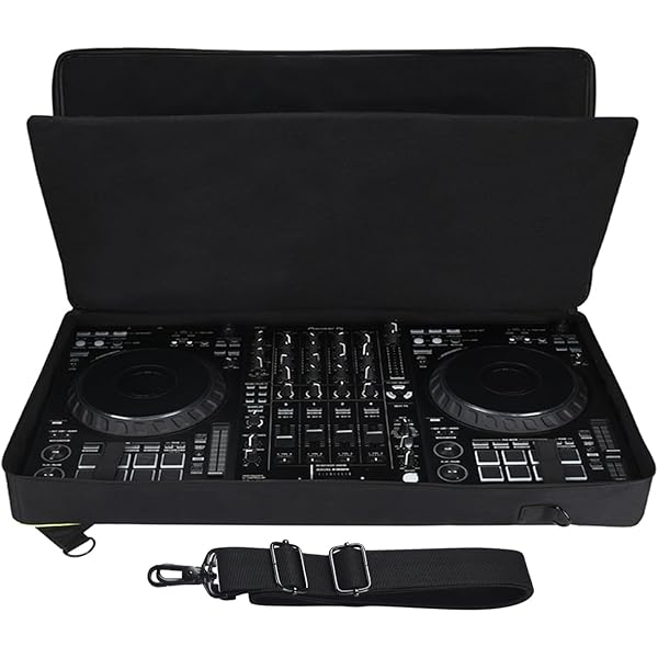 Maleta Rígida Para Controlador DJ Alphatheta DDJ-GRV6 - Negra, EVA, Impermeable, Con Correa De Hombro
