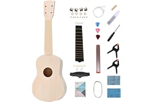 LIEKE DIY Ukulele kit with Assembly Manual and All Accessories,Build Your Own ukelele Instrument Gifts for Kids Adult