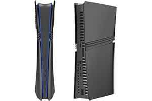 AOYYGG Piastre Coprire Guscio per PS5 PRO Digital Edition Console Case Sostituzione di Shell Rotto Sostituisce Piastre Coperchio (Black)