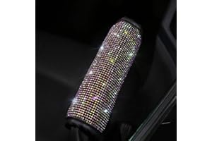‎MORECHIOCE Auto Handbremse Dekoration Abdeckung,MoreChioce Luxuriös 3D Bling Strass Glitzer Kristall Auto Innenraum Styling Zubehör Auto Innendekoration Abdeckung