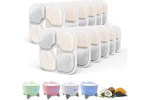 SAMANIJA 12-Pack Cat Water Fountain Filters, Compatible with Catit PIXI Pet Fountain Keep Your Cat Healthy and Hydrated