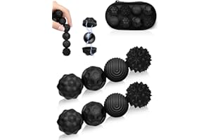 WILLINGOOD Silikon Magnetkugeln Fidget Toys, 8 Stück Magnetische Kugeln Sensorik Spielzeug, Tragbares Anti-Stress Spiel Ball, Stimming Sensory Toy für Kinder und Erwachsenen (Schwarz)