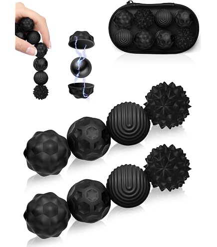 8 Stück Magnetische Fidget Toys - Stressbälle Mit Silikonhülle & Magnetkugeln Für Konzentration Und Anti-Stress (Macaron-Farben)