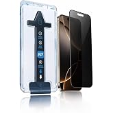 NewPole iPhone 16 Plus/ 15 Plus ile Uyumlu Yeni Nesil Hayalet Ekran Koruyucu, 45&deg; Gizlilik Cam, Kolay Kurulum Hizalama Aparat