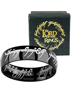 Edelstahl - Ring Herr der Ringe - schwarz