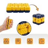 Taraftar Rengini Se&ccedil; Fidget Cube - ( Sarı - Lacivert ) - Dayanıklı Stres K&uuml;p&uuml; ve Konsantrasyon Aracı