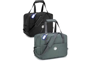 BAGZY 2X Handgepäck 40x30x20 Wizzair, Faltbar Resväska Weekender Klein Sportväska Väskor Handgepäck Väska för Flugzeug Vatten