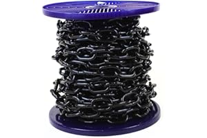 Ali's DIY Strong JBP Jet Black Plated Heavy Duty Steel Chain 4MM - 25 Metre Custom Cut Length
