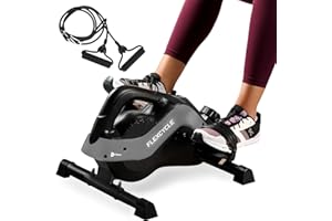 Lifepro 3-in-1-Fahrrad-Pedaltrainer unter dem Schreibtisch mit Widerstandsbändern – Arm-, Fuß- und Beintrainer im Sitzen für Senioren – Mini-Fahrrad-Pedaltrainer unter dem Schreibtisch