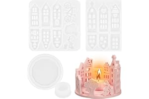 KERUHSCI Silikonformen Gießformen Ostern,Silikonform Ostern Silikonform Haus Silikonformen Ostern Osterhase Silikonform Silikonformen Ostern Kerzenhalter