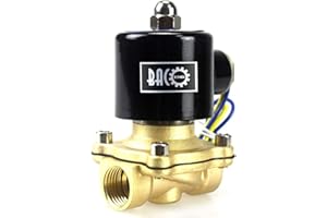 BACOENG AC 220V 1/2" Laiton électrique électrovanne Normalement fermé pour Air Eau Huile