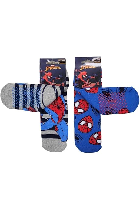 Set 5 Calzini Marvel Spider-Man Per Ragazzi - Taglia EU 27/30, Cotone E Poliestere - Foto 8
