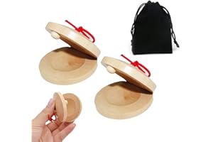 BNOYONERAS Kastagnetten Kinder Holz Kastagnetten Holz Kastagnetten Kinder Finger Kastagnetten Tanzbrett Kastagnetten Mini-Kastagnetten Fingerkastagnetten Schlaginstrumente Spielzeug Geschenke für Kinder