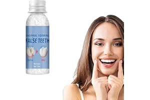 AROIJUN Tooth Repair Granules,Tooth Filling Repair Kit,Moldable False Teeth,Temporary Tooth Replacement Thermal Adhesive Fitting Beads for Filling Fixing Missing & Broken Tooth
