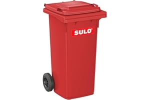 SULO Müllbehälter, Inhalt 120 Liter, rot