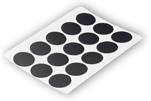 KLAMA 15x Selbstklebende Abdeckkappen für Schrauben, Bohrlöcher & kleine Macken - Universell einsetzbare Schraubenabdeckung (Schwarz, Ø 20 mm)