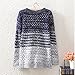 Arrowhunt Women's Casual Gradient Knitted Pullover Long Sleeve Jumper Sweater