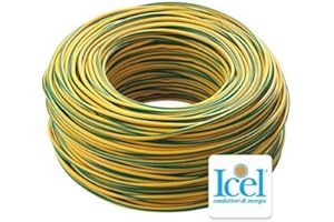 Icel – Cable eléctrico unipolar aislante FS17 para instalaciones en casas, empresas, construcciones, bobina de 100 metros