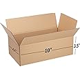 Box Brother 3 Ply Brown Corrugated Packing Box Size: 10x4.5x3.5 Length 10 inch Width 4.5 inch Height 3.5 inch Shipping and Courier Box (Pack of 60)