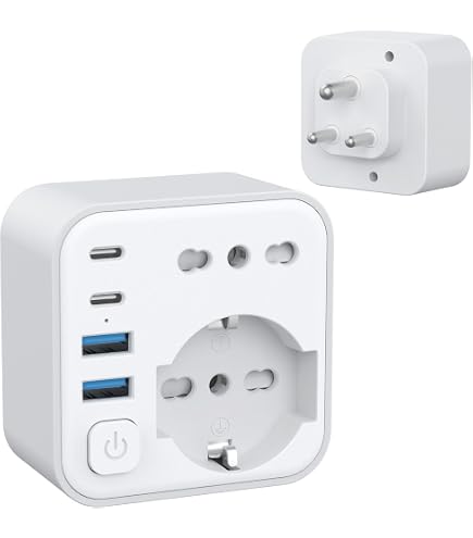 Skross Adattatore Universale Adattatore Viaggio Svizzera Tipo J - 2 USB + 1 USB-C 3A Per