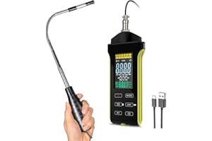 AOPUTTRIVER Hotwire Anemometer Handheld, HVAC Anemometer CFM/CMM Air Flow Velocity Meter with Telescopic Probe, Temperature and Humidity Air Flow Velocity, Professional Airflow Meter for HVAC Cone Duct