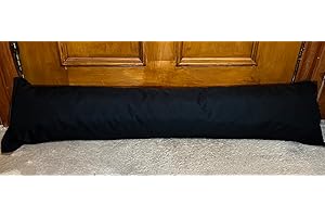GOLDSTAR SHOP Goldstar Black Waterproof Draught Excluder Draft Insulator Door Sausage Hallway Energy Saver wind stopper Cushion