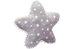 JAWSEU Giocattoli di Peluche, Cuscino a Forma di Animati Stella Luminoso Carino Giocattolo del Cuscino di Peluche Casa delle Morbido Peluche Giocattolo Regalo di Compleanno 40cm