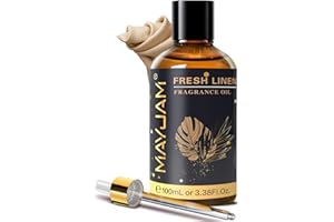 MAYJAM Huile Parfumée De Lin Frais 100ml, Premium Huile De Lin Frais Pour Diffuseur D'Huiles Essentielles, AromathéRapie, Respiration LégèRe