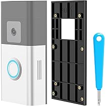 Anti-Theft Video Doorbell Mount ,Adjustable No-Drill Mounting Brack... Fa