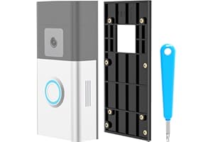 DUNEAR Selbsthaftende Ring Doorbell Halterung ohne Bohren für Video Doorbell 4/3/3 Plus/2. Gen/2/1 & Akku-Videotürklingel (2024)/Plus/Pro, Klebehalterung Wandhalterung Doorbell Zubehör für Tür Wand