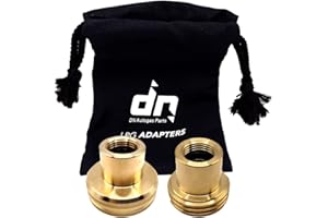 DN AUTOGAS PARTS LPG GPL 21.8mm Acme Dish Refill Adapter Kit for European Gas Bottles with Bag